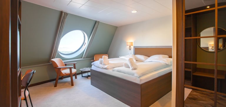 Commodore De Luxe med havudsig